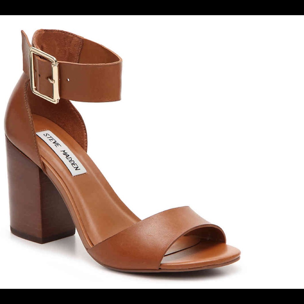 STEVE MADDEN ESTORIA COGNAC SANDAL NWT